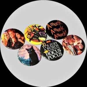 Hocus Pocus Movie Magnet Set Halloween Witch Decorations